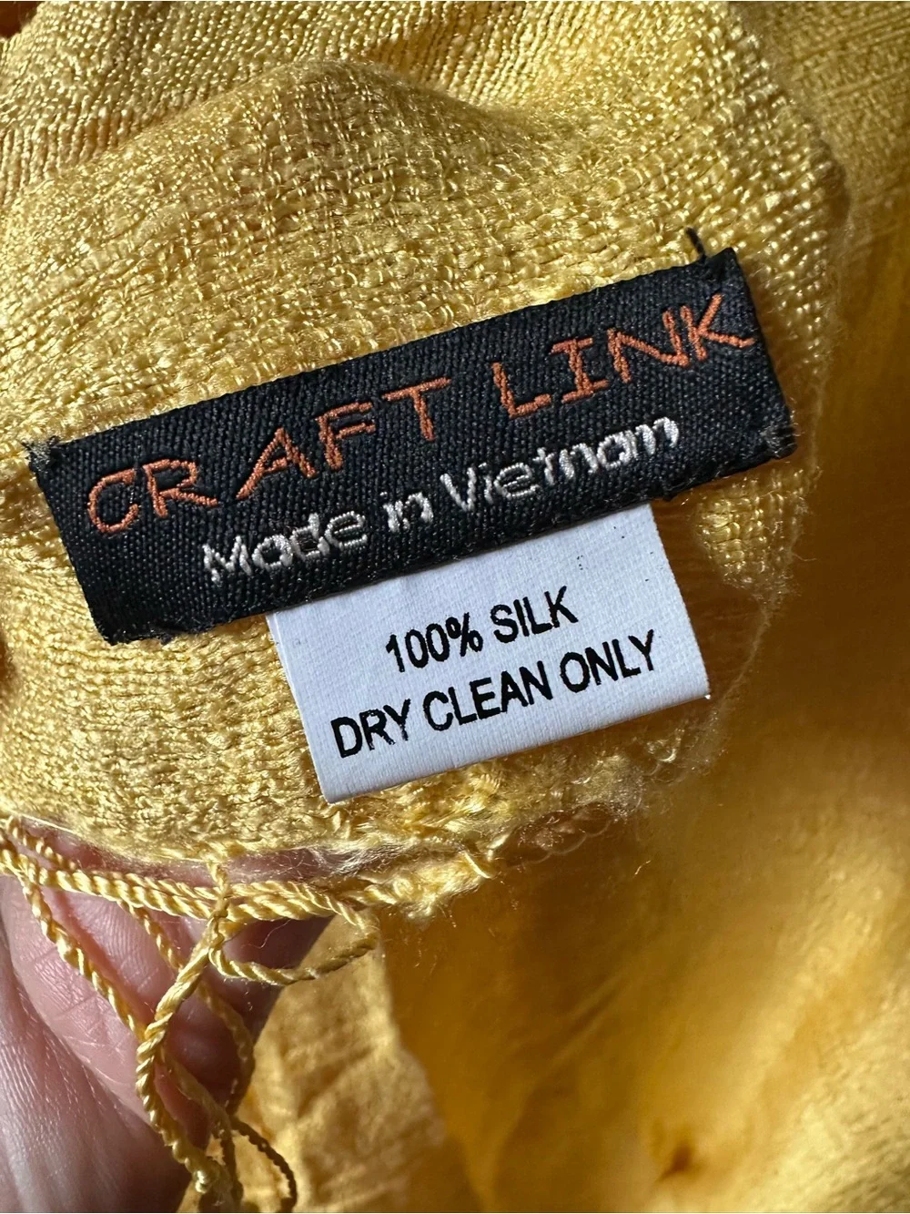 Sunshine Yellow 100% Silk Scarf Wrap